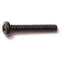 Midwest Fastener #6-32 x 1 in Phillips Pan Machine Screw, Black Oxide Steel, 25 PK 33144